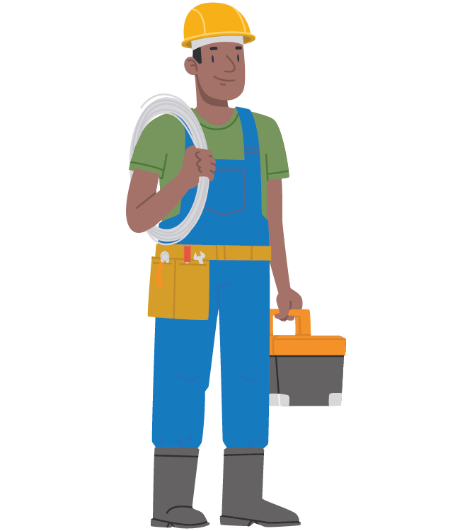 Construction worker man