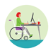 Woman in a wheelchair