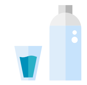 Water bottle and cup