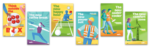 Healthy is the new safe poster series