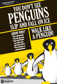 Walk like a penguin!