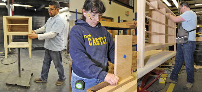 Employees have a hand in designing safety innovations, including adjustable workstations. One result: fewer back injuries